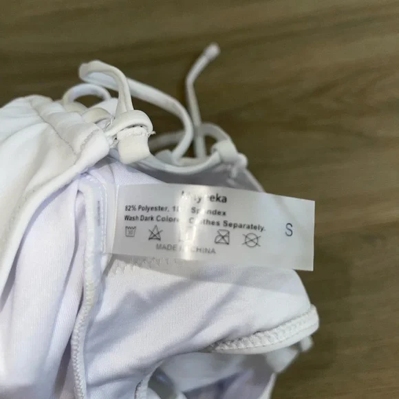 Meyeeka Women’s Scoop Neck Cut Out Front Lace Up Back High Cut Monokini - Picture 6 of 6